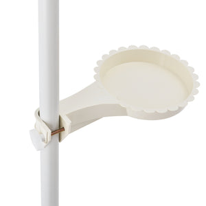 [en.casa]® Teleskopisk plante stativ - pulverlakeret metal - 110-305cm - hvid