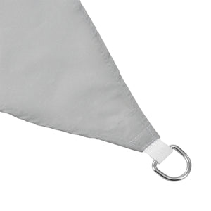 [en.casa]® Soltag - vandafvisende - firkantet - 3m x 5m lysegrå