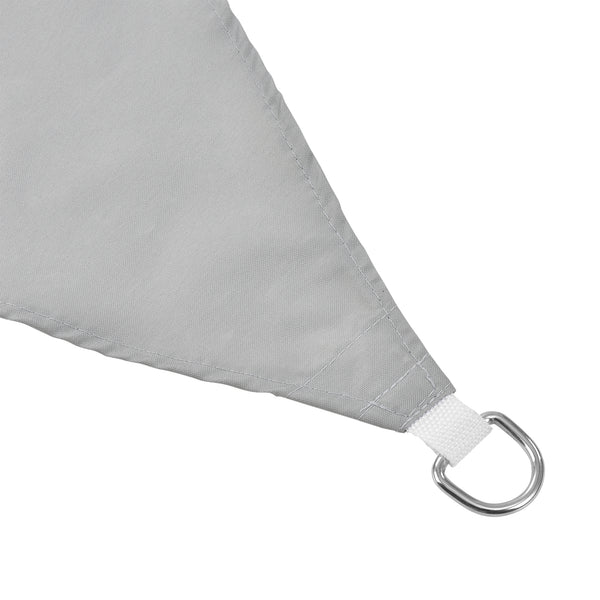 [en.casa]® Soltag - vandafvisende - firkantet - 3m x 5m lysegrå