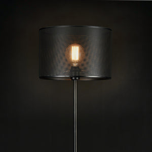  [lux.pro]® Gulvlampe Arensburg - 1xE27, max.60W - 153xØ35 cm - metal - sort