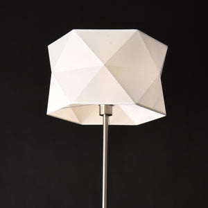 [lux.pro] Gulvlampe Narwa - 1xE27 - max60W - 152xØ40cm - krom - linned - hvid