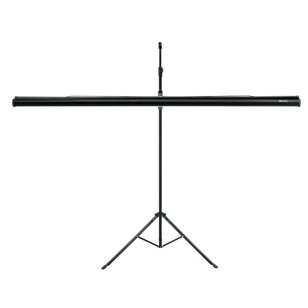 [in.tec] Projektorlærred-Projektorskærm med stativ - 213x216x65cm - 113 inch / 287 cm - HD / 3D - PVC belægning - Gain: 1,1 - Tripod