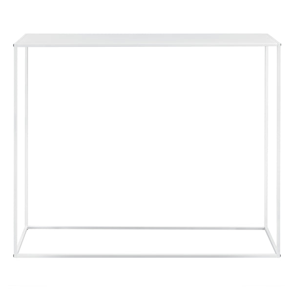 [en.casa]® Sidebord - aflastningsbord - 95x110x32cm - metal - ridsefast - sort
