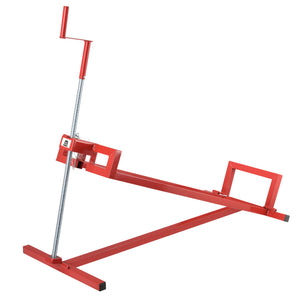 [pro.tec] ® Sammenklappelig motor kran-stål-max. belastning: 400 kg-115x51x91 cm trinløs justering-rød 