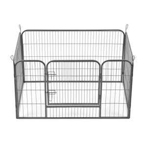 Hvalpebane 125x85x70 cm stål sølv pro.tec