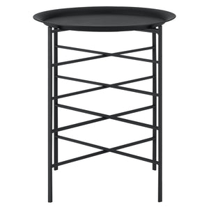 Sidebord Wiltz 40x40x53 cm metal sort en.casa