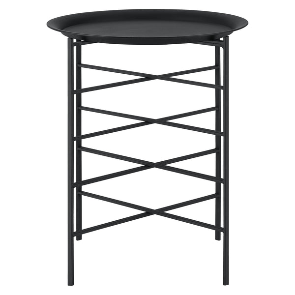 Sidebord Wiltz 40x40x53 cm metal sort en.casa