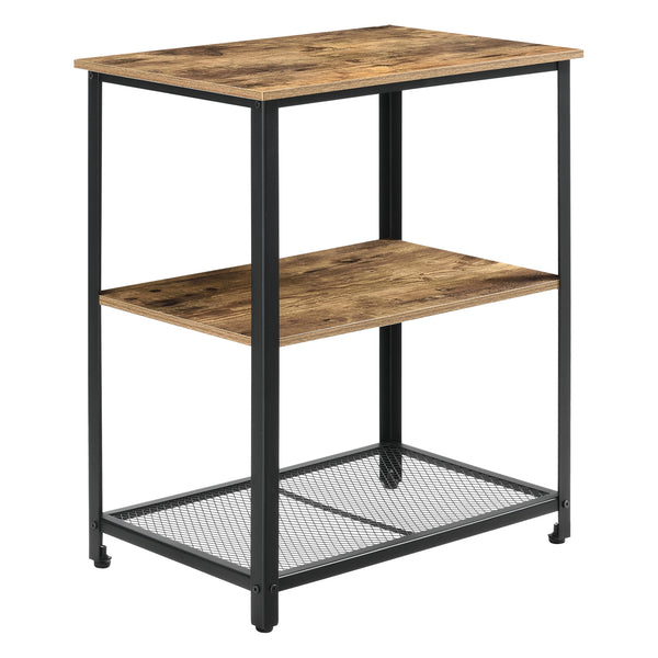 Serveringsvogn Freiburg Vogn med hylde sort/træfarver en.casa