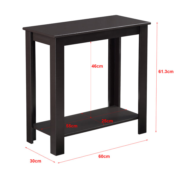 Chur sidebord 60 x 30 x 61,3 cm brun en.casa