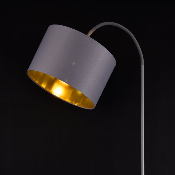 Gulvlampe Toledo 173cm 1xE27 metal grå lux.pro
