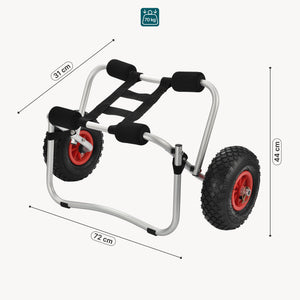 Kajakvogn Drau 72x31x44cm Sammenklappelig in.tec