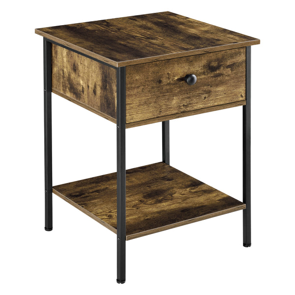 Sidebord Fagersta 40x40x55cm Mørkt træ en.casa