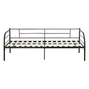 Day bed Falun 90x200cm med madras sort en.casa