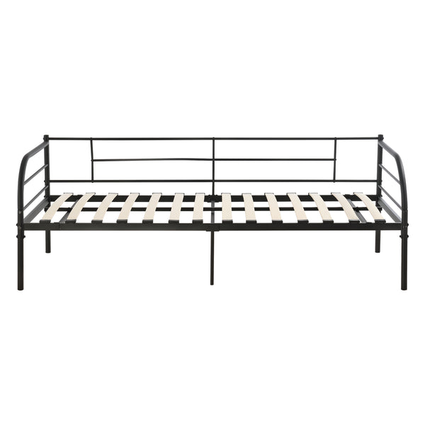 Day bed Falun 90x200cm med madras sort en.casa