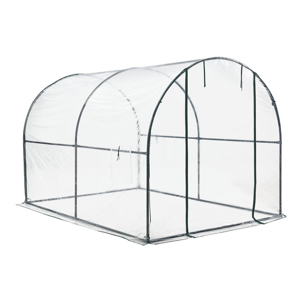 Drivhustunnel Grünwald 200x300x190cm PVC Transparent [en.casa]