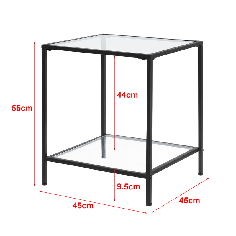 Målskitse Sidebord Norrtälje - 55x45x45cm en.casa