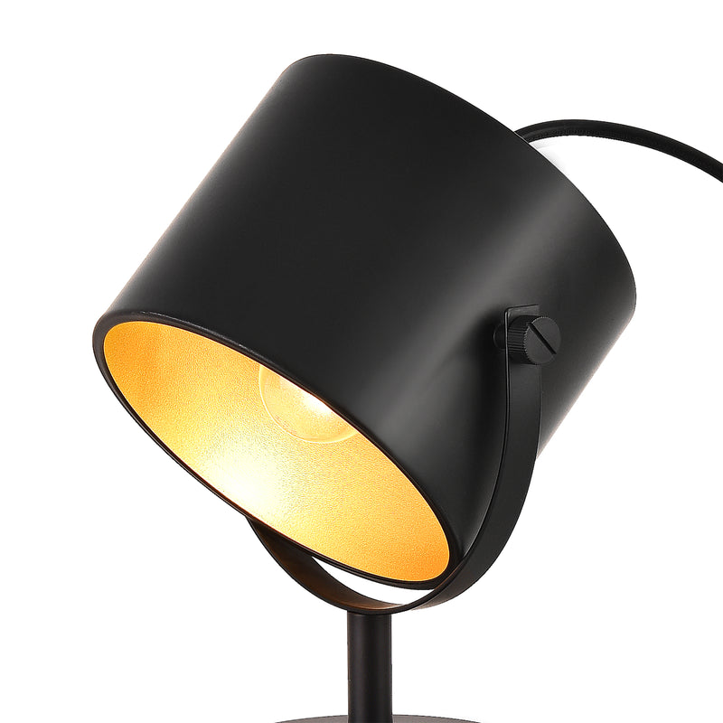 Målskitse Farstorp bordlampe 1 x E27 sort [lux.pro].