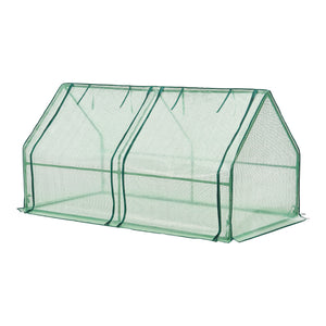 Minidrivhus Nissewaard 180x90x90cm gitter grøn [en.casa].