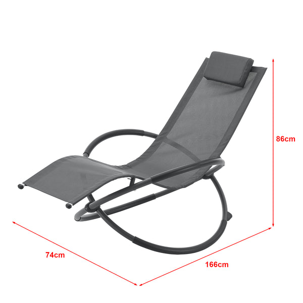 Gyngestol Pulsano 150 kg mørkegrå [en.casa].