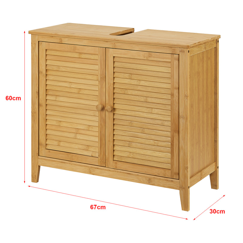 Målskitse Bambus håndvask underskab Värmdö 60x67x30cm [en.casa].