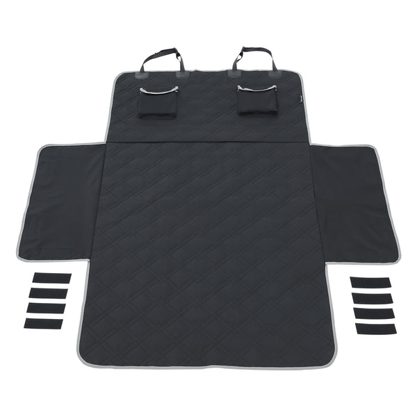 Bagagerumsdækken Wolverhampton 185 x 171 cm bagagerumsbeskytter sort [en.casa].
