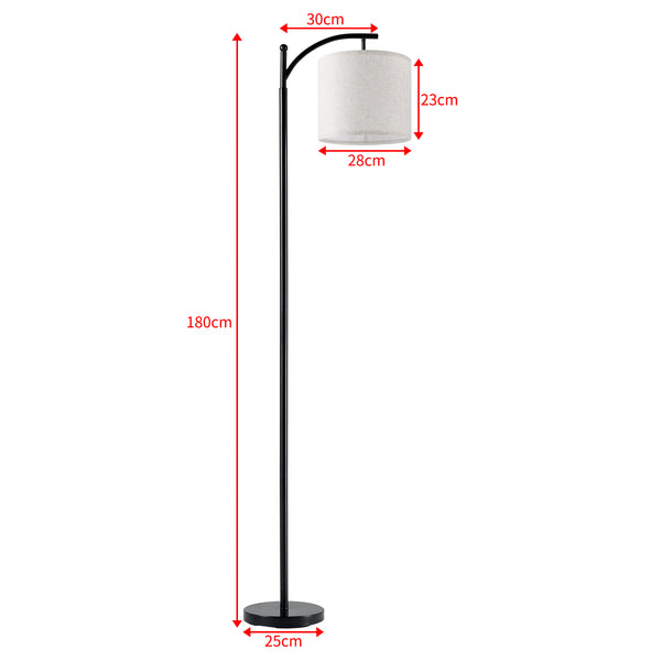 Coventry gulvlampe sort/beige [lux.pro].