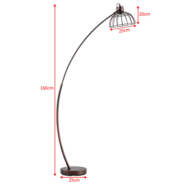 Portsmouth gulvlampe rustbrun [lux.pro].