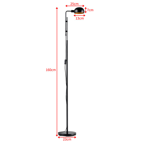 Gulvlampe Bolton sort [lux.pro].