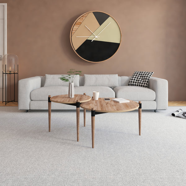 Sofabord Kristinestad med 2 bordplader natur [en.casa].