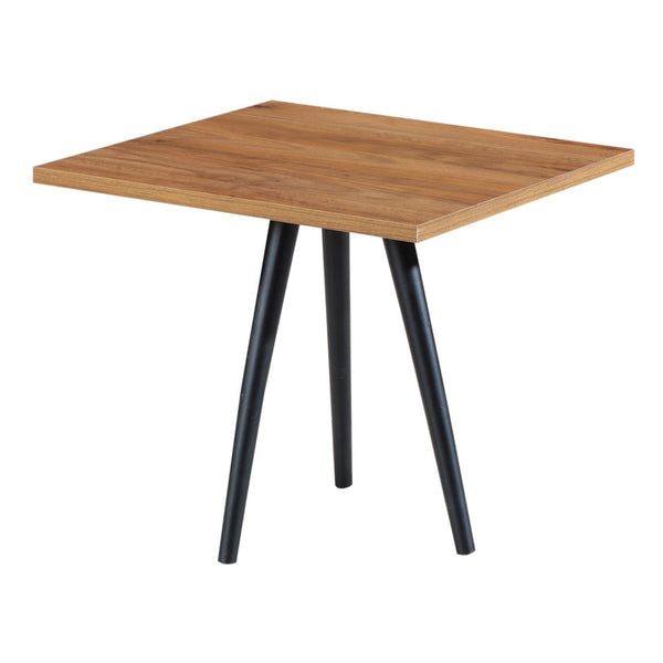 Ballerup sofabord 50 x 45 x 45 cm sort/valnød look [en.casa]