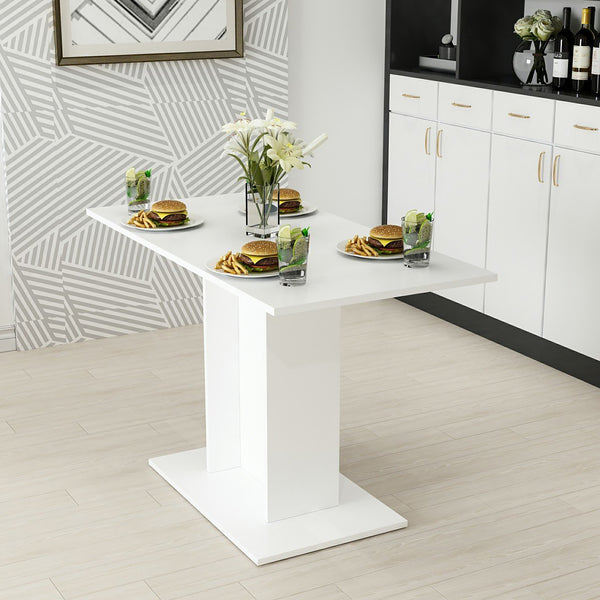 Galten spisebord til 4 personer hvidt [en.casa]