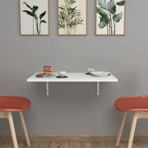Klepp foldbart vægbord 72x45cm hvid [en.casa].