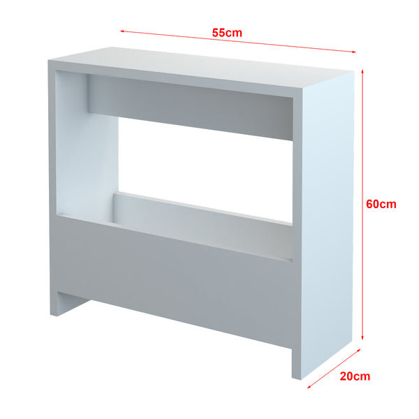 Sidebord Rødovre 60x55x20 cm hvid [en.casa].