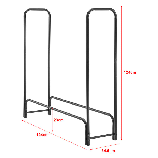 Brændereol Kwethluk stål 124x124x34,5cm sort [casa.pro].
