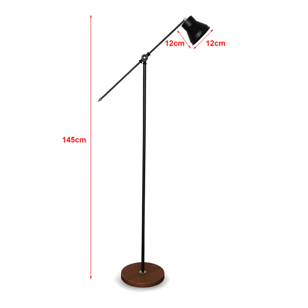 Gulvlampe Peterborough Sort [lux.pro]