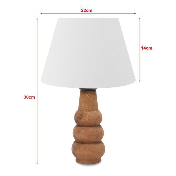 Bordlampe Poole 1xE27 Hvid [lux.pro]