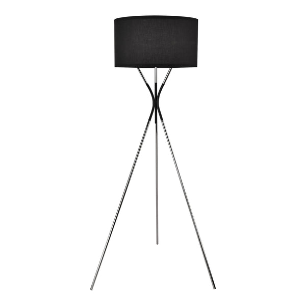 Athlone gulvlampe sølv/sort [lux.pro].