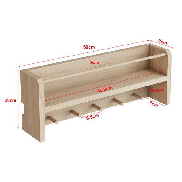 Børnegarderobe Sundeved natur i ægte træ [en.casa]
