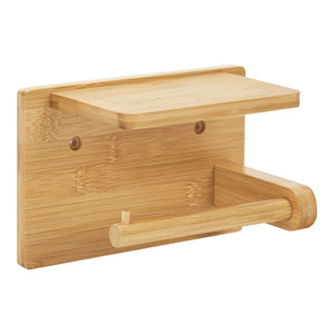 Vallentuna toiletrulleholder i bambus [en.casa].