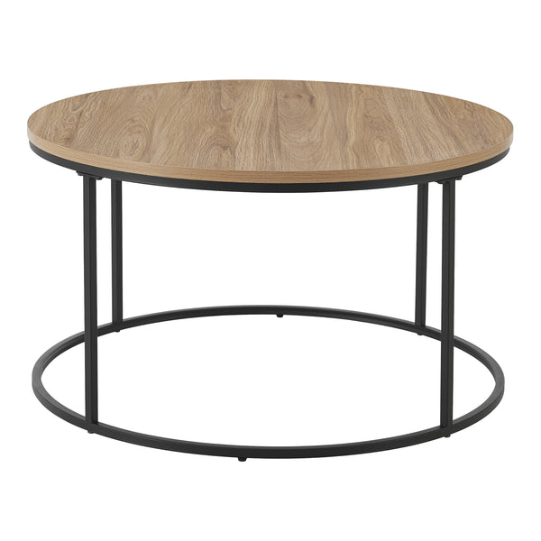 Sofabord Kuhmoinen 45xØ80 cm sort [en.casa].