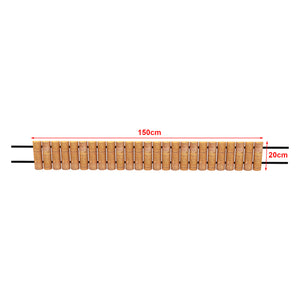 Palisade Rotta 150x20cm Natur [en.casa]