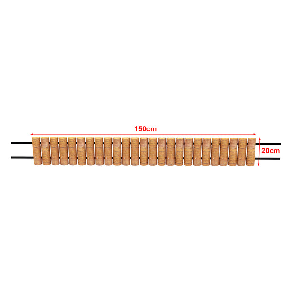Palisade Rotta 150x20cm Natur [en.casa]