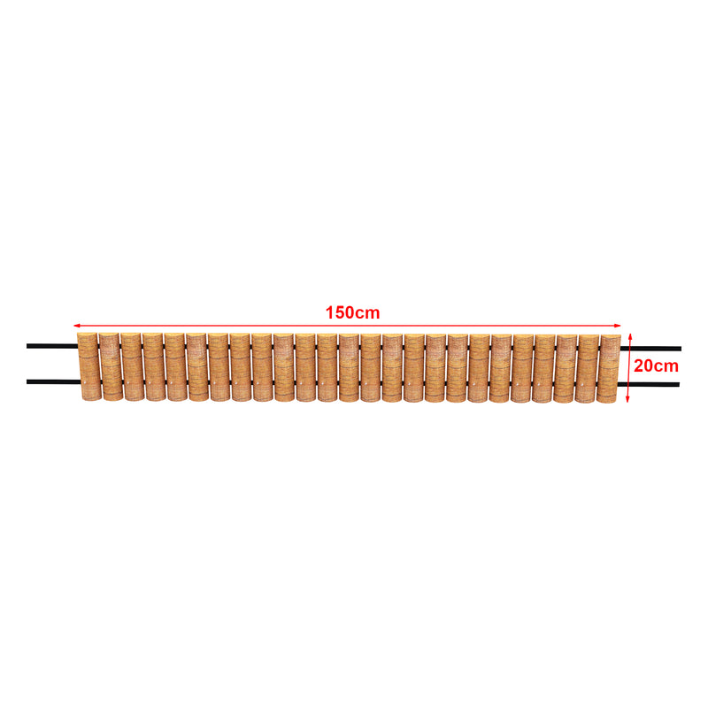 Målskitse Palisade Rotta 150x20cm Natur [en.casa]