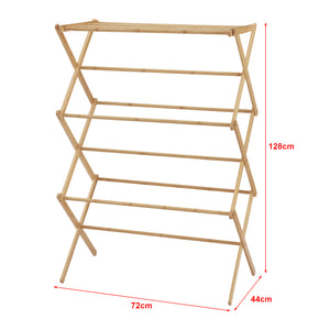 Sammenklappelig tøjhest Grinau bambus [en.casa].