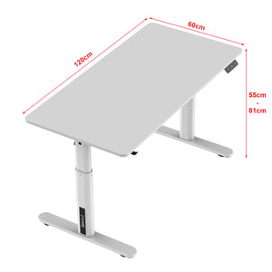 Escritorio infantil Regulable en altura Ringe aglomerado acero 120 x 60 cm - Blanco [pro.tec]