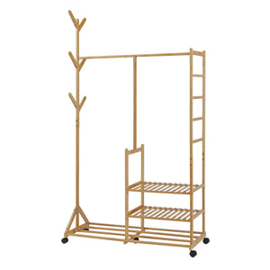 Rulbar knagerække Ikaalinen bambus [en.casa].