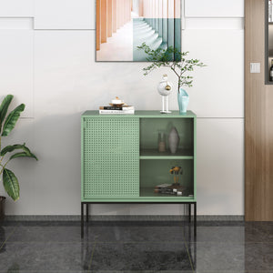 Skænk Eidsvoll 80x45x85cm grøn [en.casa].