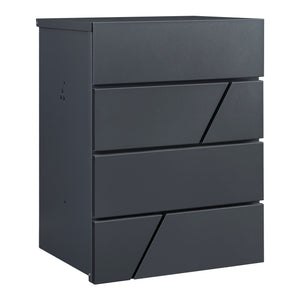 Brevkasse Søllerød 58x44x35cm antracit [en.casa].