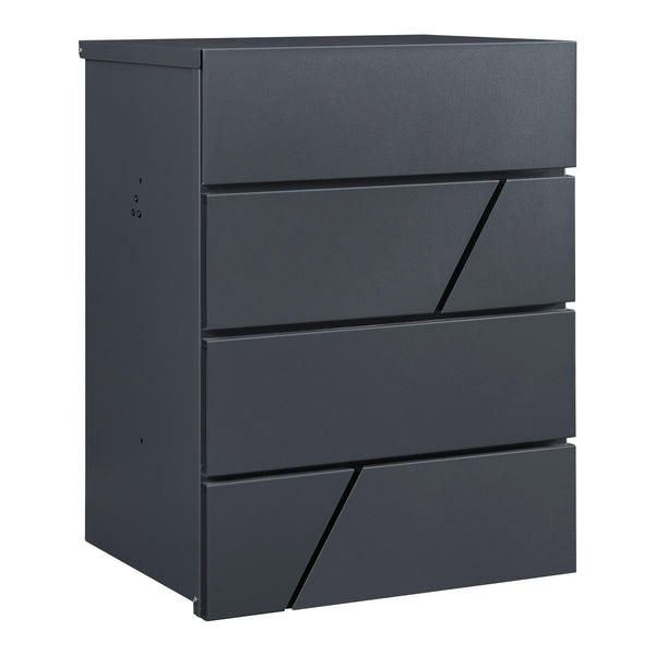 Brevkasse Søllerød 58x44x35cm antracit [en.casa].