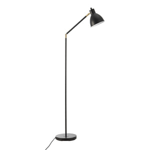 Gulvlampe Stockport 139cm sort/guld [lux.pro].